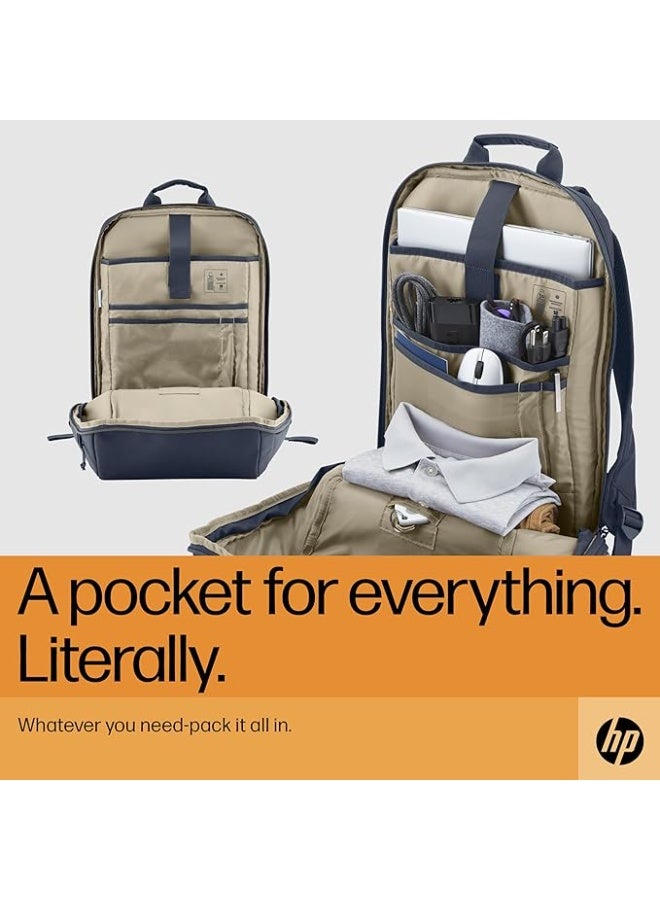 HP هيوليت باكارد HP حقيبة ظهر لابتوب 15.6 بوصة للسفر، 18 لتر، رمادي - Image 2