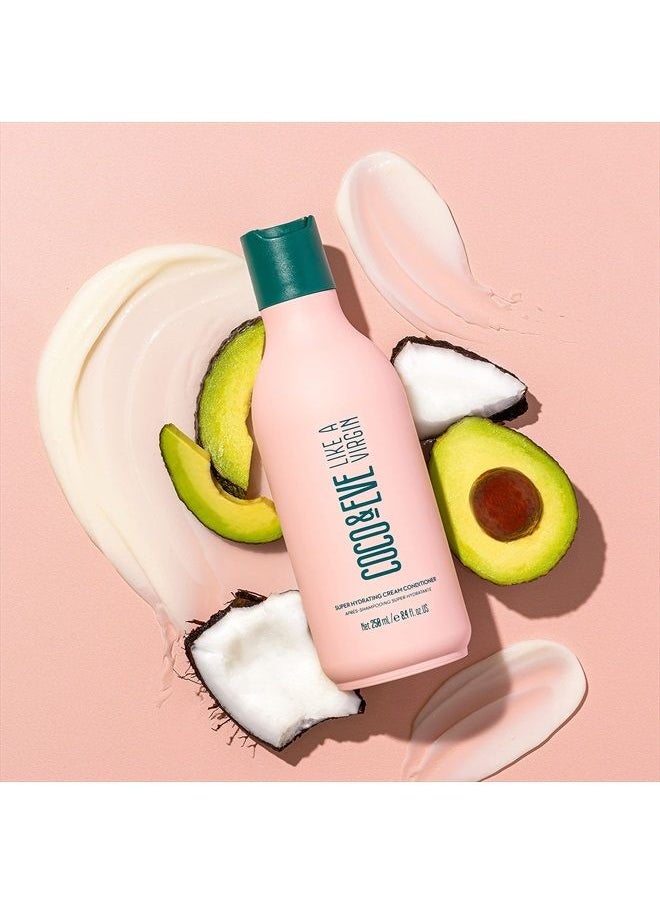 COCO & EVE Like a Virgin Shampoo & Conditioner Bundle Set - Natural, Sulfate free Hair Care with Argan Oil, Coconut and Avocado Oil | For Dry Damaged, Color Treated Hair | Anti Frizz (8.4 fl oz each)  - Image 2