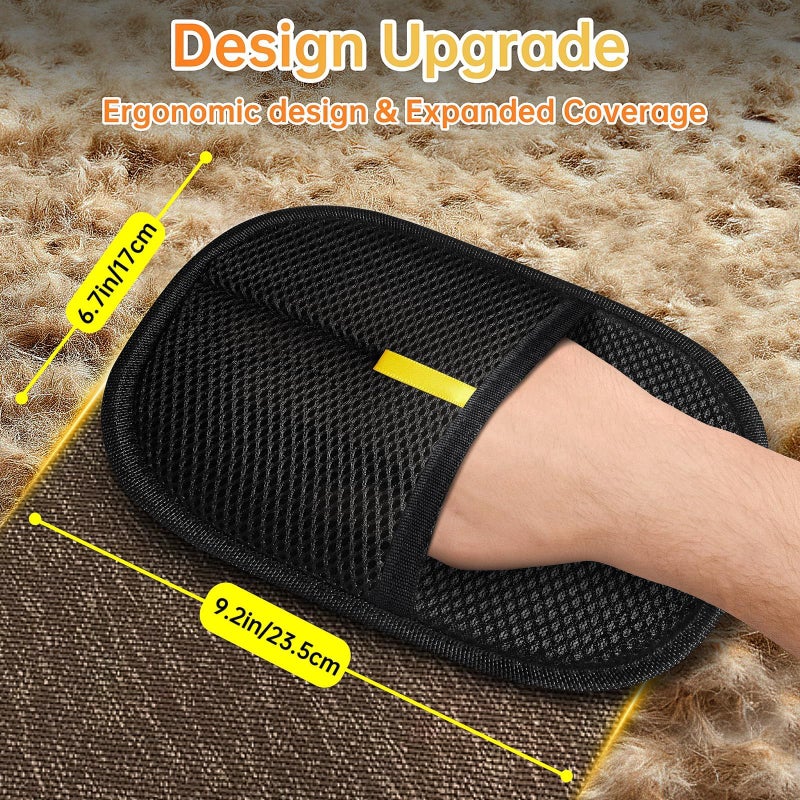 Ruistarhuan Electrostatic Pet Hair Remover Glove for Dogs &Cats, Reusable Cat Dog Magic Brush pet Hair, Suitable for Sofas, Clothing, Carpets, Curtains (1Pcs) - Image 2