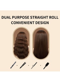 General Hair straightener & curling iron 2-in-1 with curling bangs 1 1/4 inch curling iron straightener, ceramic coated, anti-scald, fast-acting, smooth-styling curling iron  - Image 4