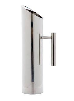 Restaurantware Restaurantware-Met Lux 67 Ounce Modern Water Pitcher, 1 Dent-Resistant Metal Drink Pitcher - With Ice Guard, Built-In Handle, Polished Stainless Steel Water Serving Pitcher, For Water Or Iced Tea,  - Image 1