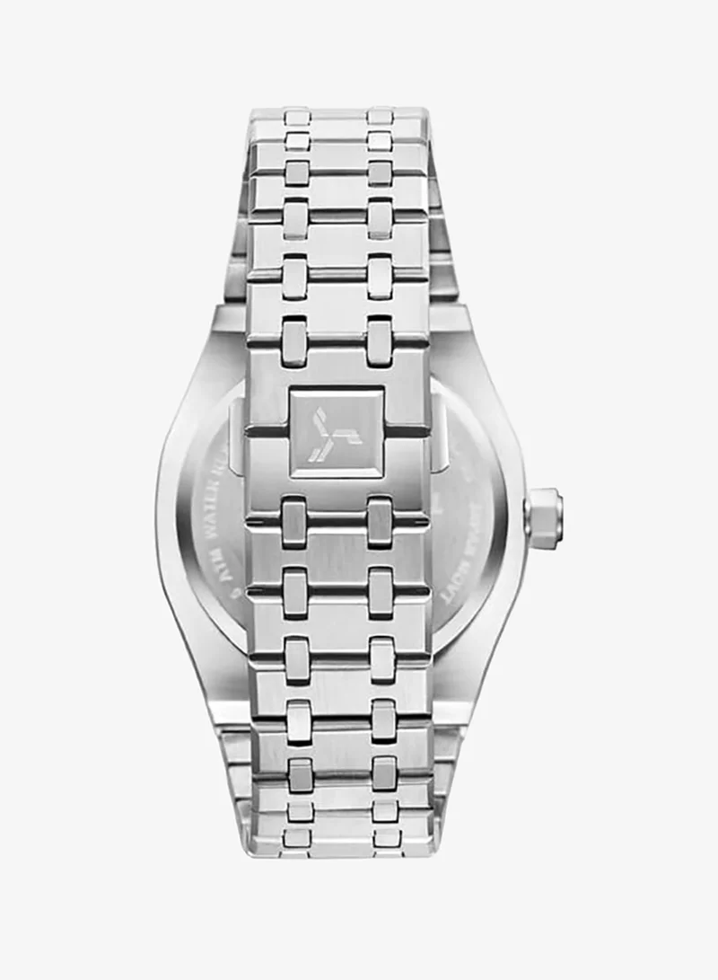 Tornado  Tornado Aurora Men's Miyota 6P29 Movement Watch, Multi Function Display and Stainless Steel Brushed Bracelet Strap - T23104-SBSL, Silver for Men | Best Price UAE