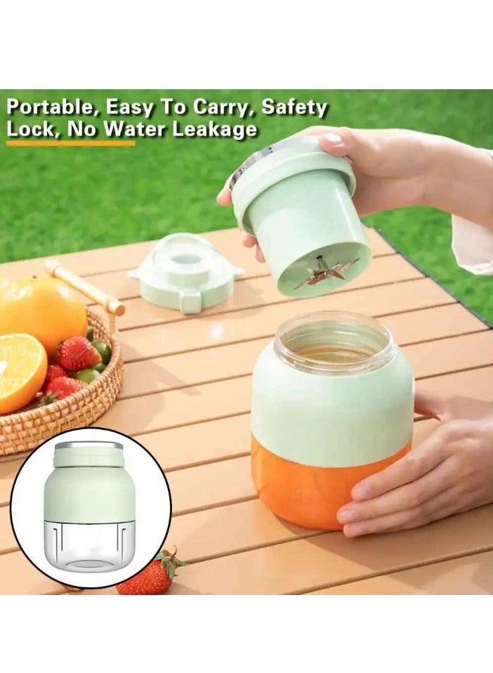 Blender Cup, Smart Charging Juicer Blender, Electric Mini Portable Blender, Portable Automatic Sport Juicer Cup For Outdoor Sports Camping Hiking Picnic, (1pc, Green)  - Image 2