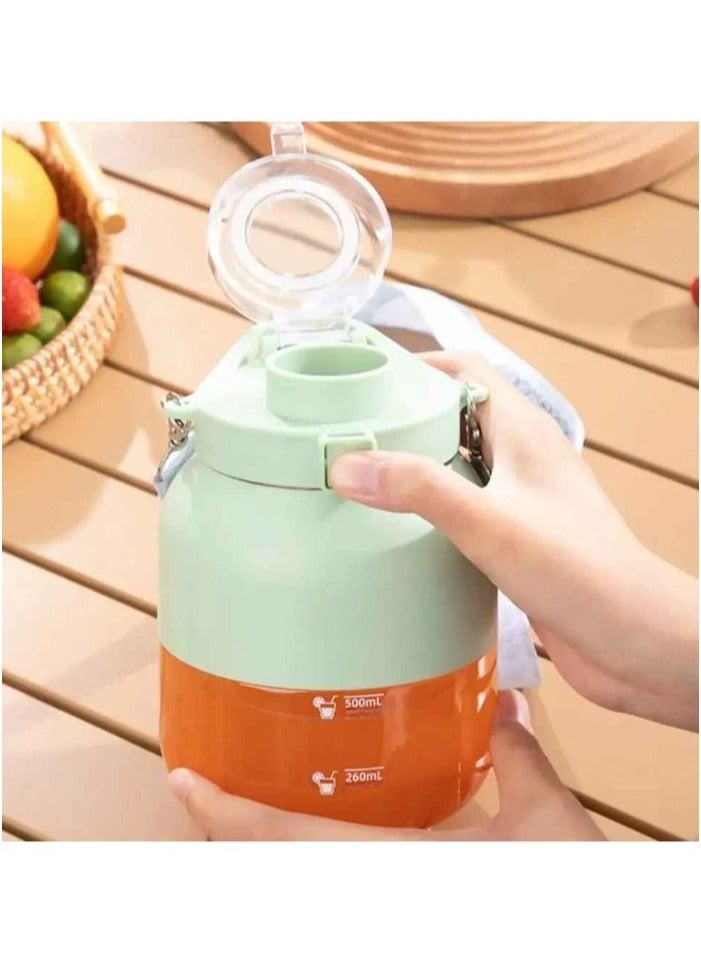 Blender Cup, Smart Charging Juicer Blender, Electric Mini Portable Blender, Portable Automatic Sport Juicer Cup For Outdoor Sports Camping Hiking Picnic, (1pc, Green)  - Image 4