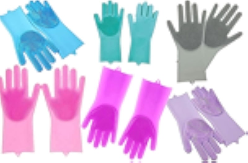 أم تي قفازات سيليكون مطبخ - وردي