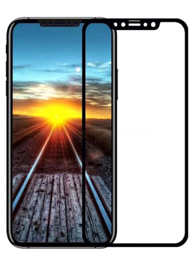 Tempered Glass Screen Protector For Apple iPhone X 5.8-Inch Black/Clear