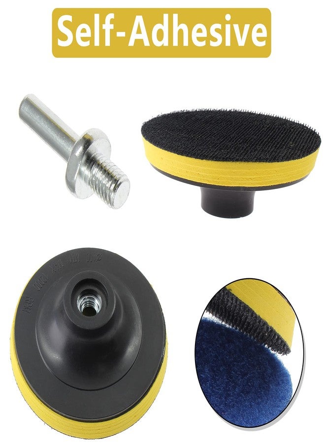 Cionyce 11 Pcs 4 Inch Diamond Polishing Pad Set, 10 Pcs 50 Grit Polishing Grinding Pads with Hook and Loop Backing Holder Pads for Concret Marble Quartz Granite Polishing - Image 3