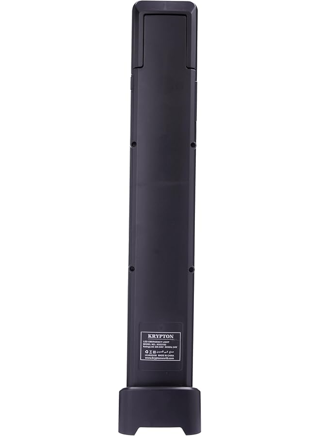 KRYPTON LED Emergency Light KNE5182/ Energy Efficient Design Super Bright and Long Hours Working/Compact Portable and Light Weight with Stand and Handle/Black 2 Years Warranty - Image 3