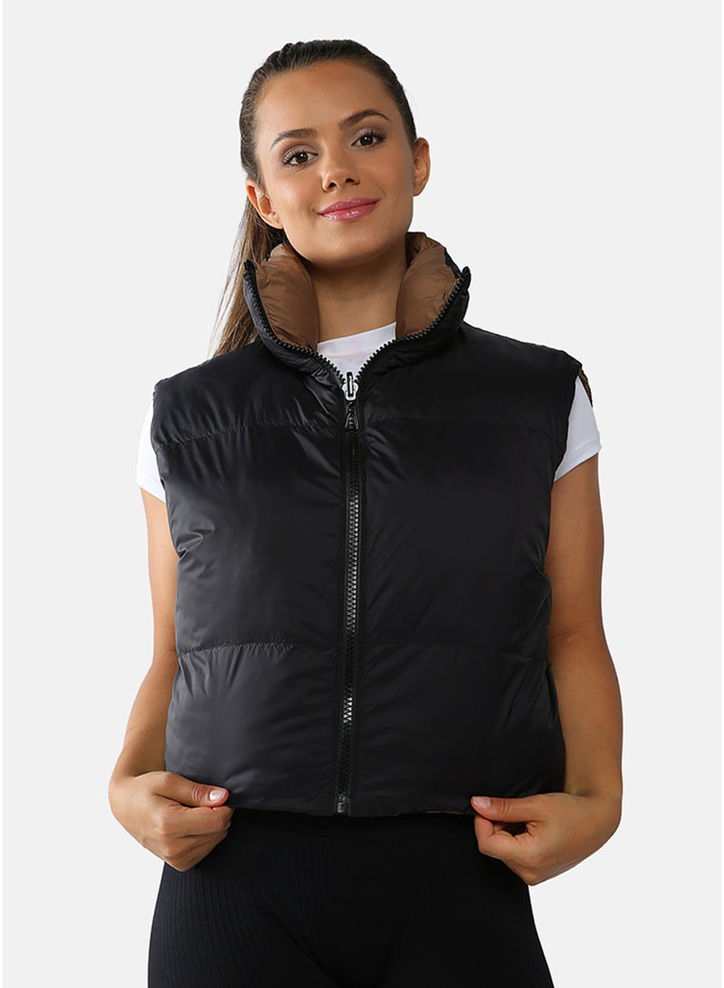 London Rag Women's Reversible Vest Puffer Jacket - Image 1