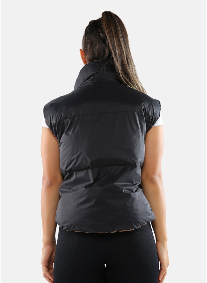 London Rag Women's Reversible Vest Puffer Jacket - Image 4