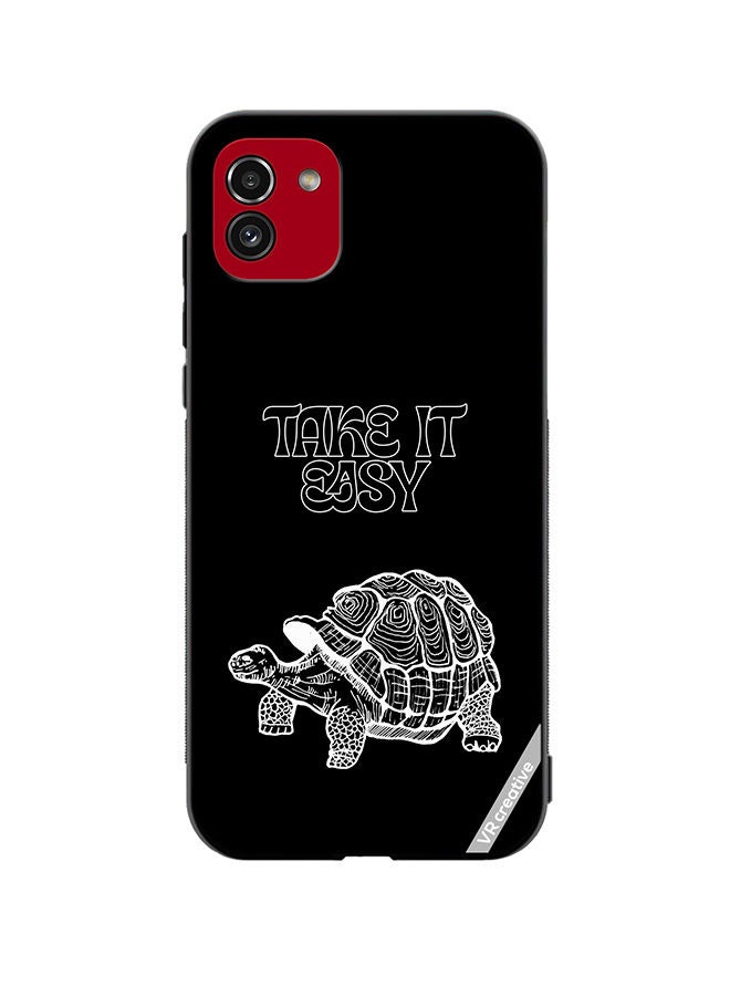 VR CREATIVE Protective Case Cover For Samsung Galaxy A03 Take It Easy Design Multicolour - Image 1