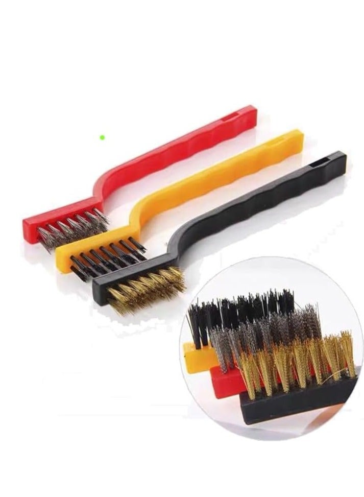 كول بيبي النحاس والنايلون والفولاذ المقاوم للصدأ فرشاة تنظيف السيارات مطبخ موقد غاز [ 3 ] - Image 4