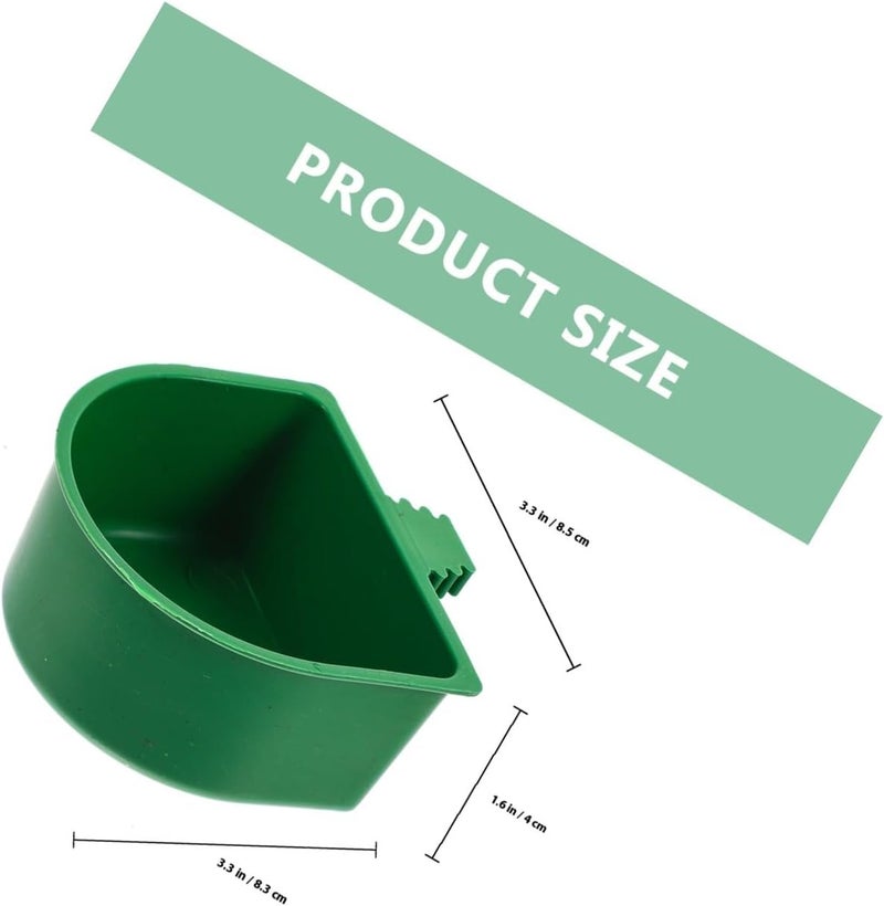 VICASKY 20pcs Bird Food Bowl and Water Feeder Set Plastic Bird Cage Food Container Clips and Small Pets Universal Feeding Supplies for Parrots and Rabbits - Image 2