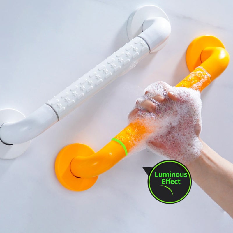 16 Inch Bathroom Grab Bar with Luminous Circle Toilet Shower Bathtub Handicap Support Balance Grab Bar Stainless Steel Safety Rail for Staircase Walls - Image 5