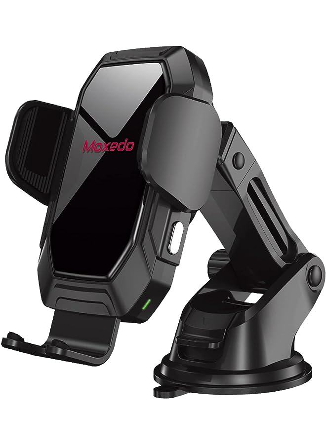 Moxedo 15W Wireless Phone Holder with PD 20W Car Charger Qi Auto Sensor Windshield/Dashboard/Air Vent Compatible for iPhone 13 12 11 Pro, XR, XS, XS Max, Galaxy S20 Note 20 Ultra & All Smartphones - Image 1