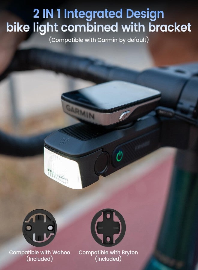 RAVEMEN FR1000 Bike Headlight for Night Riding, 30° Adjustable, Auto On/Off, Quick Release Bike Light for Urban Road Cycling, IPX6 Waterproof - Image 2