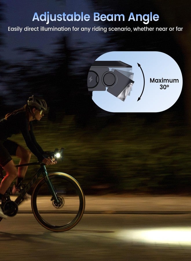 RAVEMEN FR1000 Bike Headlight for Night Riding, 30° Adjustable, Auto On/Off, Quick Release Bike Light for Urban Road Cycling, IPX6 Waterproof - Image 3