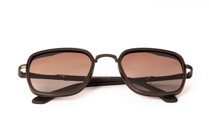 VEGAS Full Rim Square Unisex Saddle Brown  Sunglasses V2060 S C4 - Image 4
