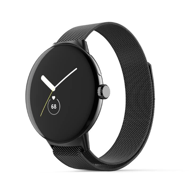 Compatible with Google Pixel Watch 3 45mm, Stainless Steel Magnetic Strap, Stylish Durable Replacement - Image 1