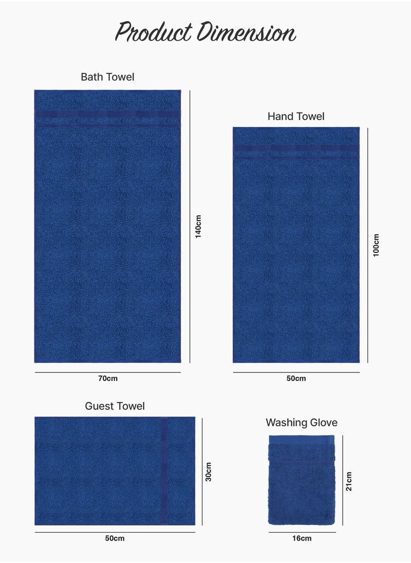 4 Piece Towel Set 550 GSM Quick Dry Highly Absorbent Thick Soft Hotel Quality