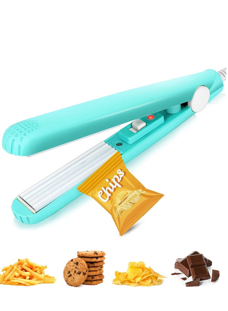 SYOSI Mini Chip Bag Heat Sealer Portable Food Sealer Bag Resealer for Food Storage Plastic Bags Snack Bags vacuum sealer bags Handheld Sealing Machine for Candy Bag - Image 1