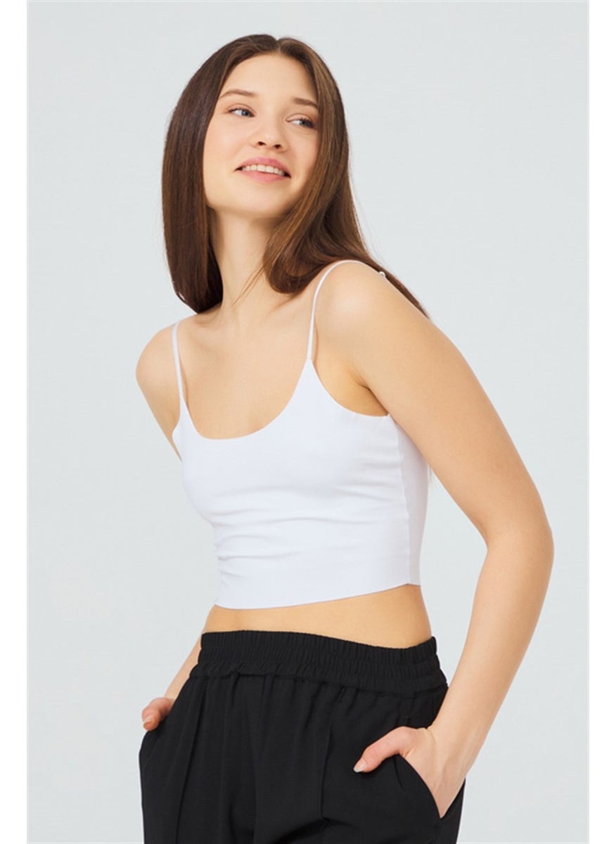COTTONHILL Adjustable Thin Straps Laser Cut Crop Bustier 5 Pack  - Image 3