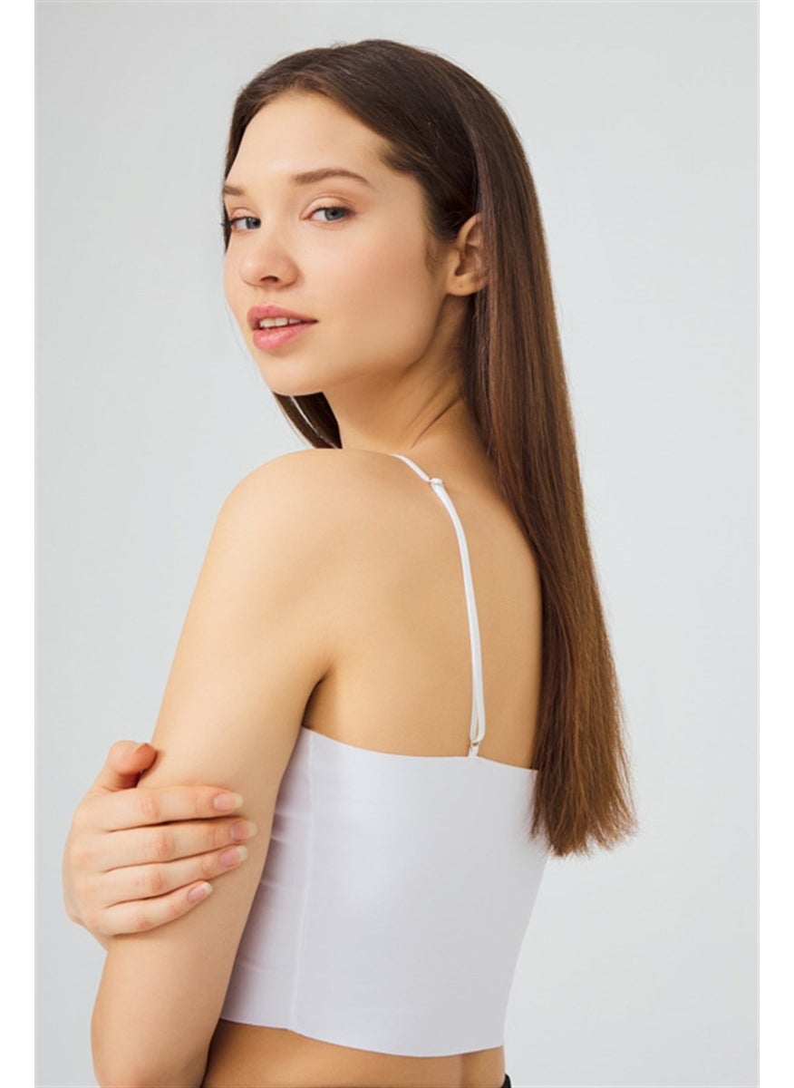 COTTONHILL Adjustable Thin Straps Laser Cut Crop Bustier 5 Pack  - Image 4