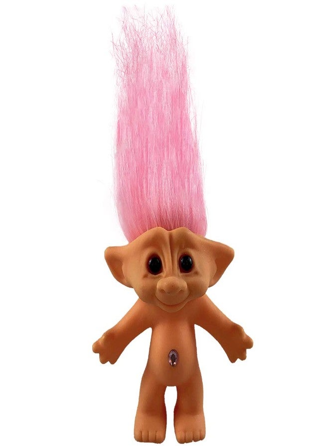Yintlilocn Vintage Troll Dolls, Troll Dolls Chromatic Adorable for Collections, School Project, Arts and Crafts, Party Favors- 7.5" Tall(Include The Length of Hair (Pink) - Image 5