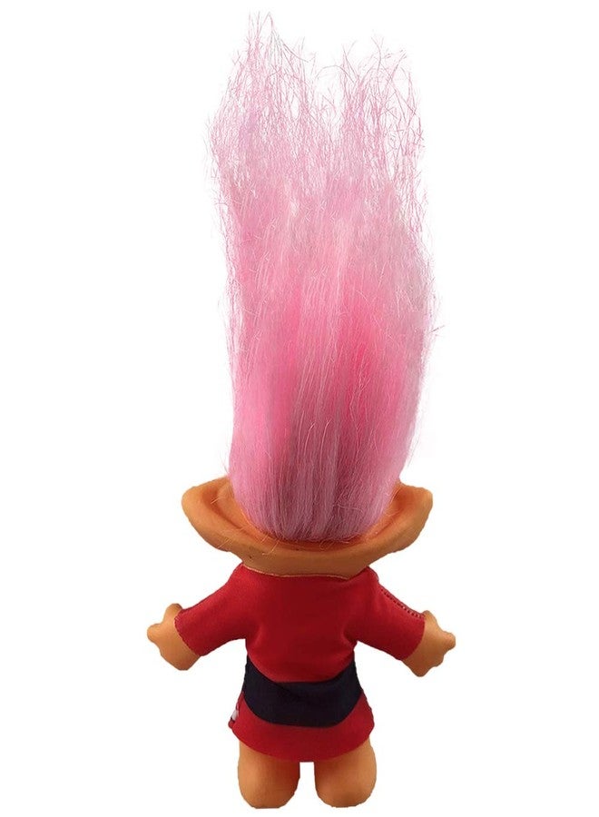 Yintlilocn Vintage Troll Dolls, Troll Dolls Chromatic Adorable for Collections, School Project, Arts and Crafts, Party Favors- 7.5" Tall(Include The Length of Hair (Pink) - Image 2