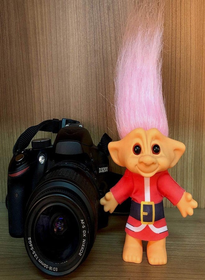 Yintlilocn Vintage Troll Dolls, Troll Dolls Chromatic Adorable for Collections, School Project, Arts and Crafts, Party Favors- 7.5" Tall(Include The Length of Hair (Pink) - Image 3