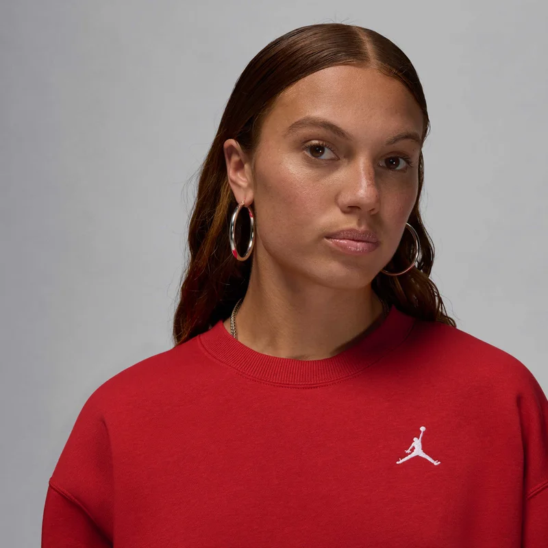 Jordan Red Women's Brooklyn Fleece Sweatshirt for Women | Best Price UAE
