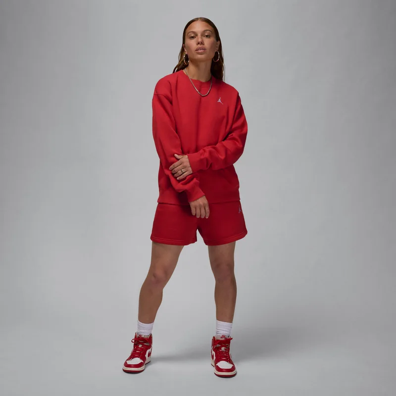 Jordan Red Women's Brooklyn Fleece Sweatshirt for Women | Best Price UAE