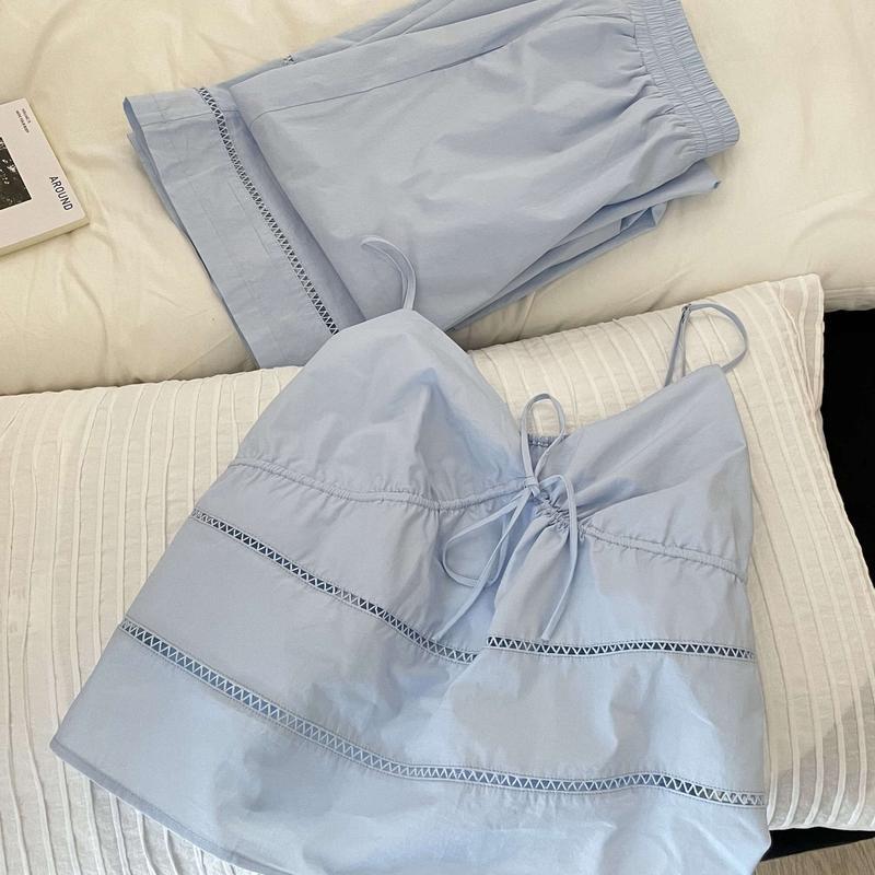 Hollow Camisole Loungewear Set - Image 5