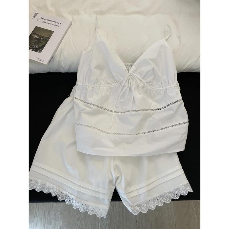 Hollow Camisole Loungewear Set - Image 4