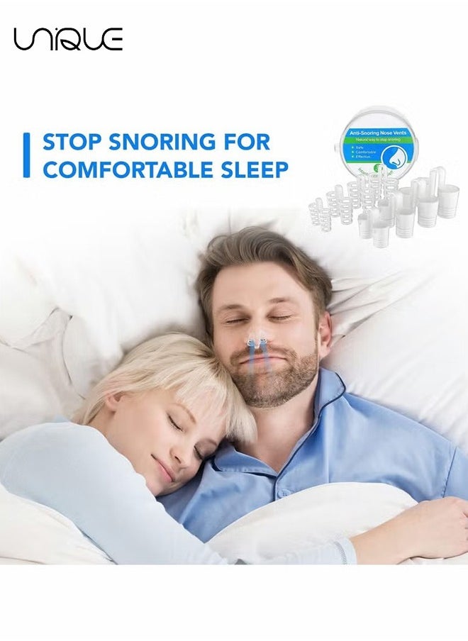 Unique - 8 Pcs Anti Snoring Device, Snore Stopper Nasal Dilators Snoring Solution, Comfortable Nasal Dilators to Relieve Snore for Better Sleep Sleeping Aid Sleep - Image 1