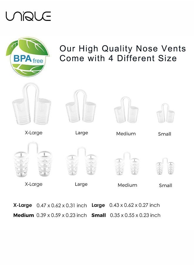 Unique - 8 Pcs Anti Snoring Device, Snore Stopper Nasal Dilators Snoring Solution, Comfortable Nasal Dilators to Relieve Snore for Better Sleep Sleeping Aid Sleep - Image 1