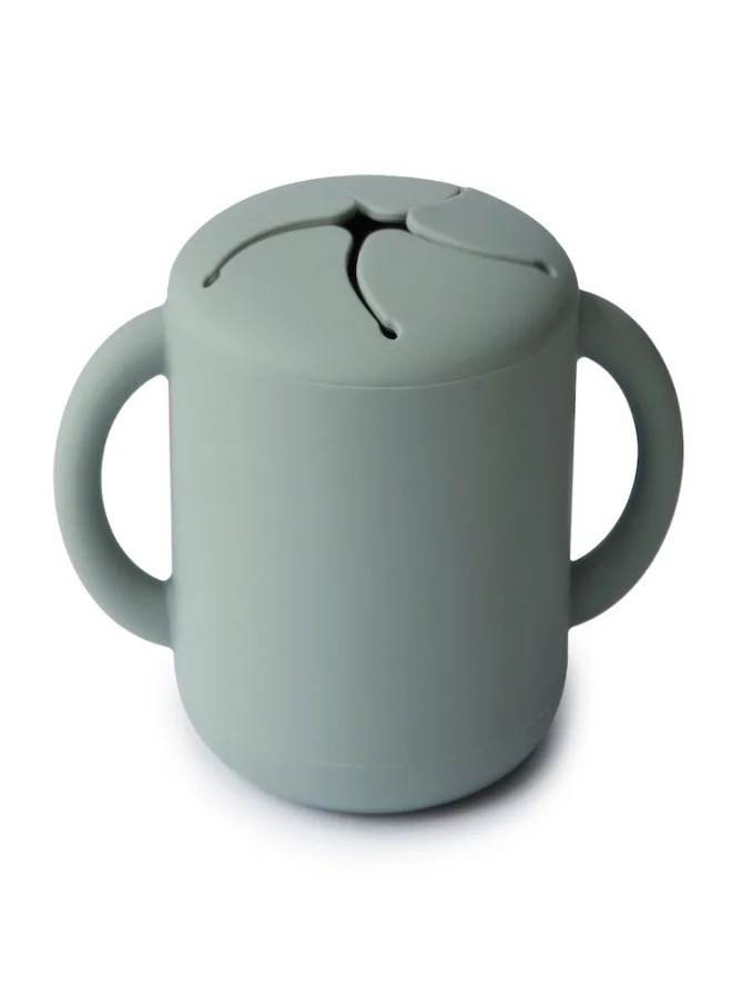 mushie Silicone Snack Cup Cambridge Blue