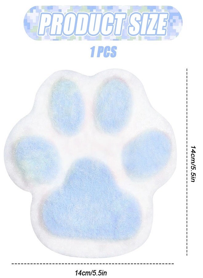squishy Squishy Toy Cat Paw Stress Relieving Fidget Toy  Stress Toys for Kids Adults Gifts (Large Blue)  - Image 1