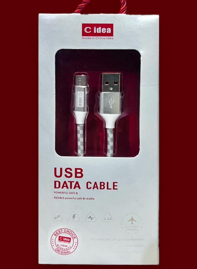 C idea S1 Type-C USB data cable 2.4A powerful safe and Reliable - Image 1