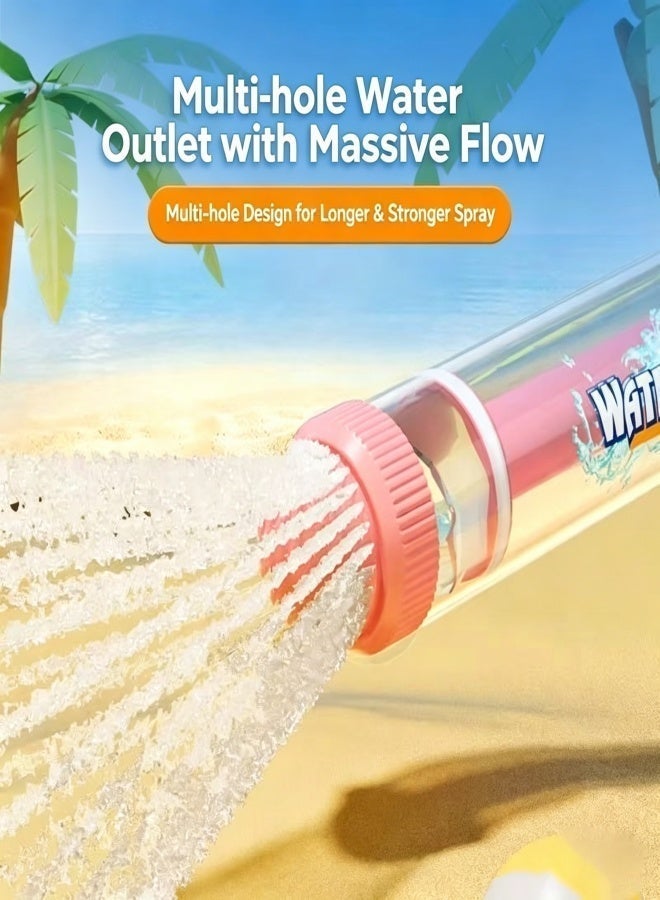 3 Pcs Shell Head Fireworks Water Gun for Kids - Pull-Action Large Capacity Water Blaster with Long Range Spray, Cute Summer Outdoor Beach Pool Party Toy for Boys and Girls - Image 4