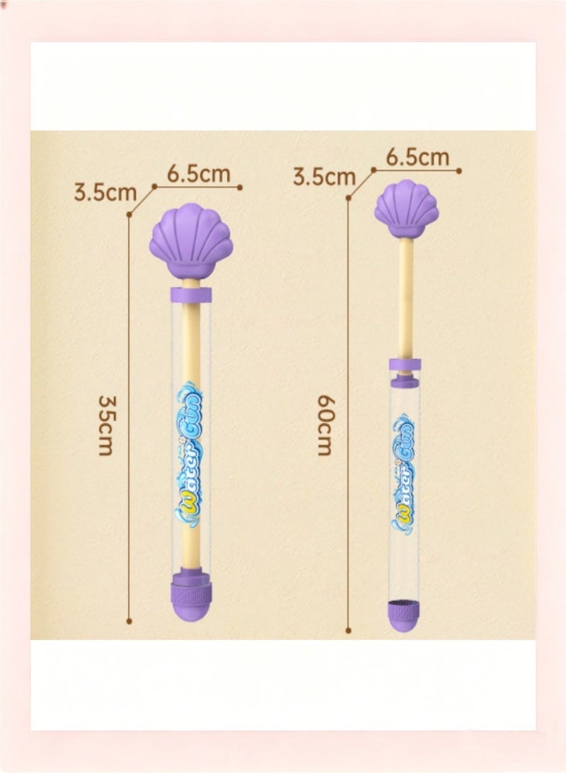 3 Pcs Shell Head Fireworks Water Gun for Kids - Pull-Action Large Capacity Water Blaster with Long Range Spray, Cute Summer Outdoor Beach Pool Party Toy for Boys and Girls - Image 3