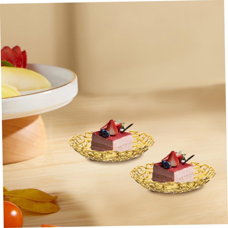 Gold Eid Mubarak Serving Trays 12pcs Ramadan Food Plates Party Tableware Decoration - Image 4