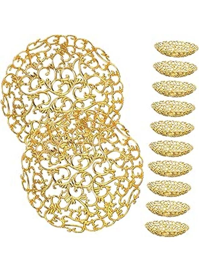 Gold Eid Mubarak Serving Trays 12pcs Ramadan Food Plates Party Tableware Decoration - Image 1