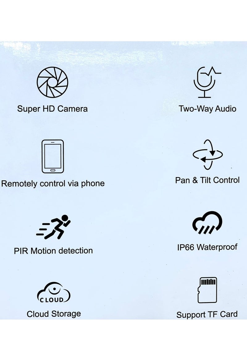 PROLAB prolab Solar camera with extended five meter cable ,support simcard  , two way audio and 360 motion  - Image 3