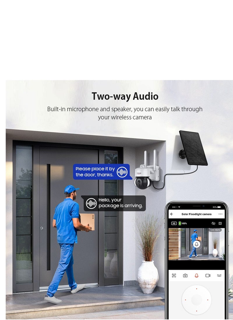 PROLAB prolab Solar camera with extended five meter cable ,support simcard  , two way audio and 360 motion  - Image 2