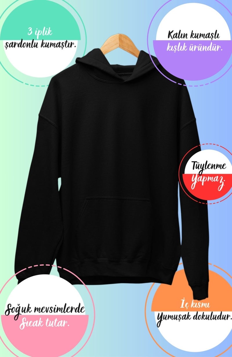 Fuddy Moda Hit Me Hard And Soft Back Printed Hooded Sweatshirt,oversize Billie Eilish Printed Hoodie - Image 2