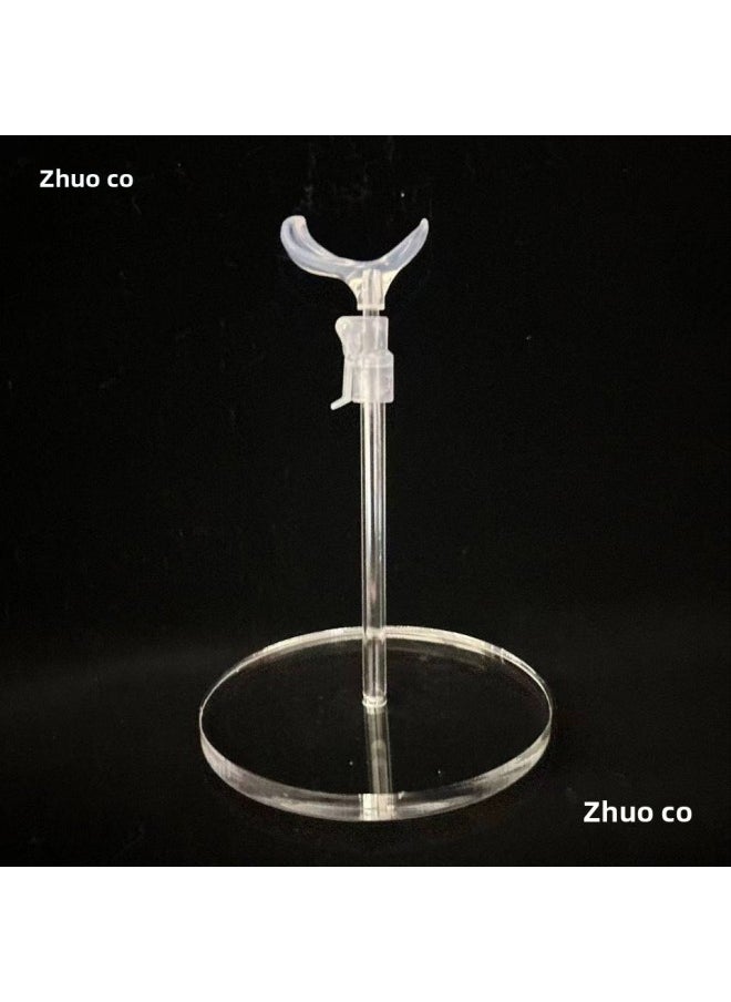 Generic - Six Branch Frame Fixed Handmade Mail B Rotating Transparent Bracket Dot 6 Points Display Standing Six 8 Points 4 Points 5 Points-Height:Stainless Steel - With Rotating Chassis Bracket - Large Size 4 Points - Image 1
