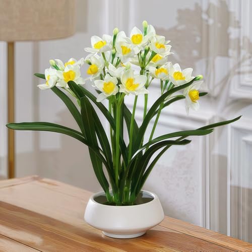 Eggone Ceramic Japanese Ikebana Vase Set with 1.57 inch Flower Frog Handmade Flower Pot Flower Arrangement Floral Art Supplies Flower Bowl Decorative Flower Vase - Image 4