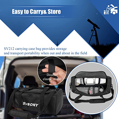 SVBONY SV212 Multipurpose Telescope Bag, Shock-Absorbing Telescope Case with Adjustable Shoulder Strap and Hand-Carry Strap for Optical Tubes Accessories - Image 3