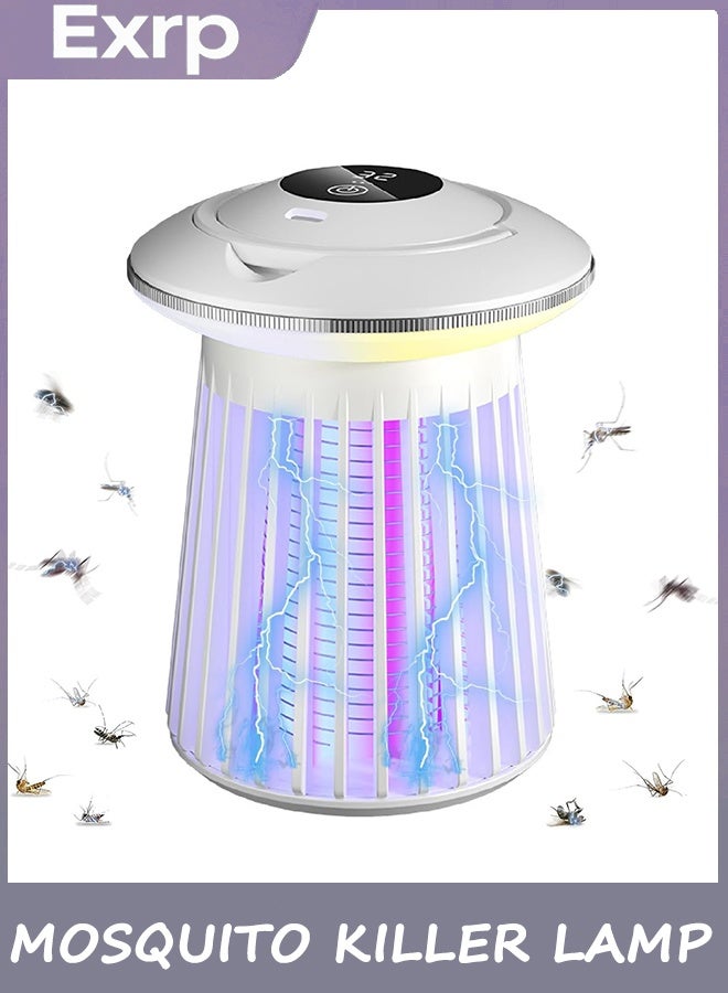 Exrp Upgraded Mosquito Killer Lamp, Electric Bug Zapper for Indoor & Outdoor, Rechargeable LED Night Light - Safe for Baby & Family, Camping, Backyard, Terrace - Image 1